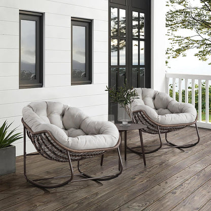 The Ultimate Reading Chair: Plush Rocking Papasan for Cozy Evenings